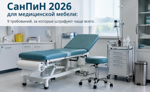 СанПиН 2026 для медицинской мебели: 9 требований, за которые штрафуют чаще всего