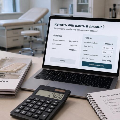 Мебель для клиники: купить или взять в лизинг? Считаем на калькуляторе