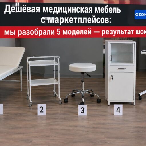Дешёвая медицинская мебель с маркетплейсов: что мы нашли внутри пяти моделей